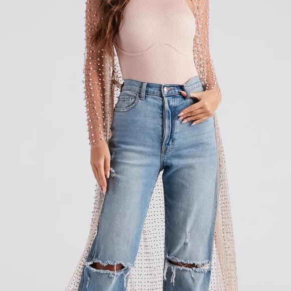 Pearl And Rhinestone Duster - Picture 2 of 8